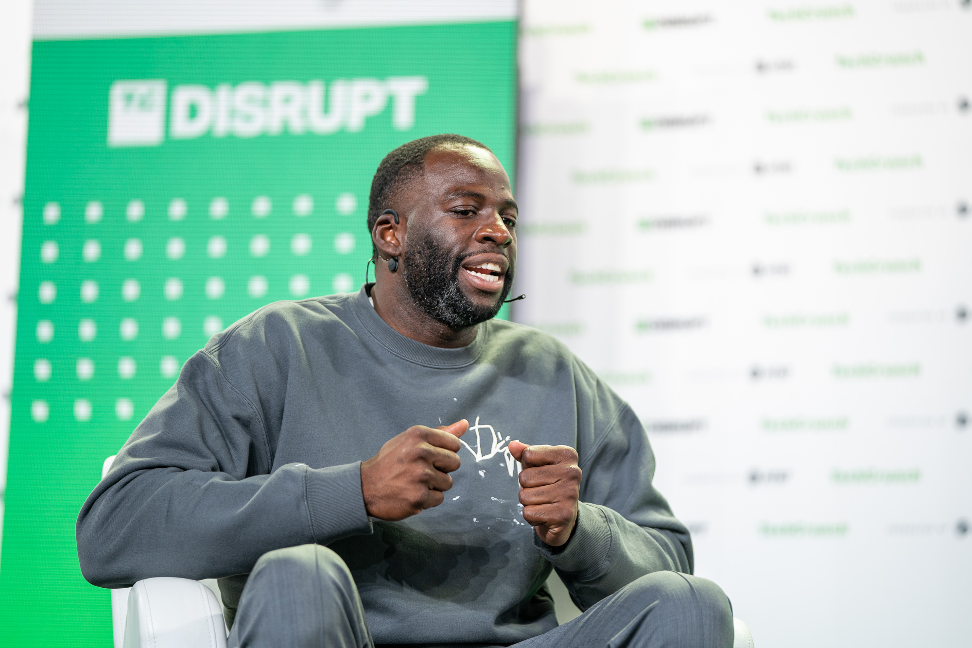 The Warriors’ Draymond Green talks podcasts, social media and the elephant in the room