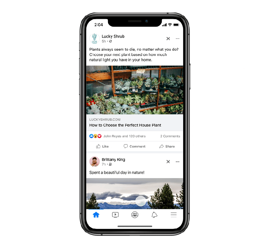 Facebook's new 'show less' and 'show more' feed options