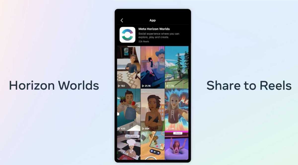 No one asked for this, but you can share Horizon Worlds videos on Instagram Reels • TechCrunch

 | Tech Reddy