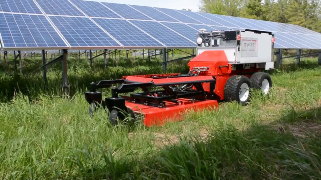 Swap Robotics solar vegetation cutting robot