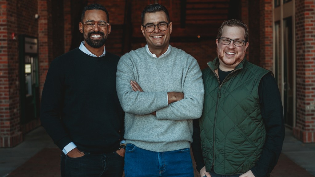 Fiat Venture partners, from left, Drew Glover, Marcos Fernandez, and Alex Harris