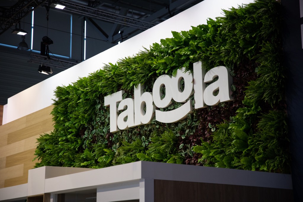 Taboola booth during the DMEXCO at Koelnmesse