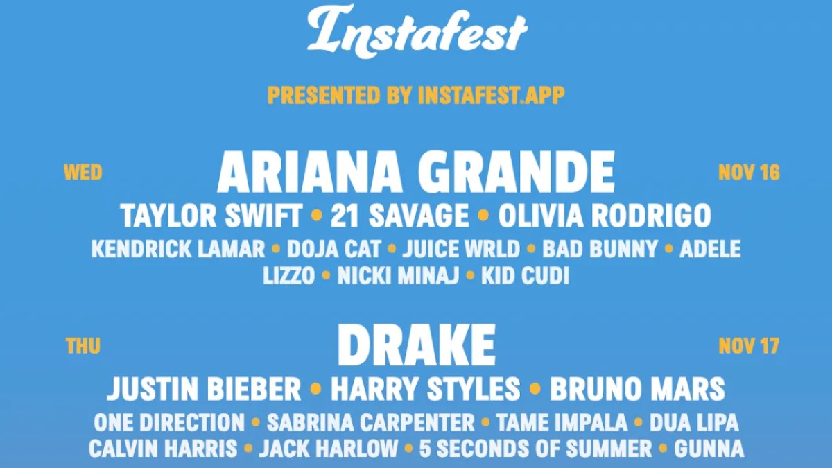 Instafest now lets you create a music festival poster through a playlist link - TechCrunch (Picture 1)