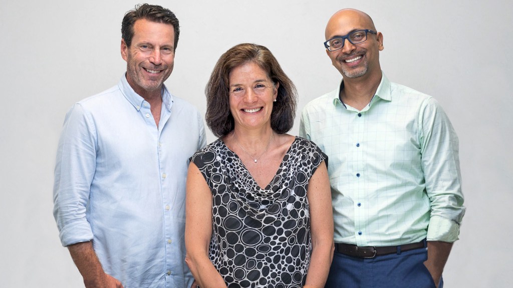 Quona Capital Co-founders and managing partners Jonathan Whittle, Monica Brand Engel and Ganesh Rengaswamy