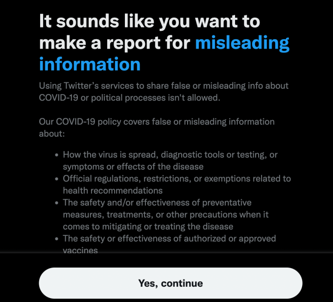 Twitter says it’s no longer enforcing COVID-19 misleading information policy - TechCrunch (Picture 2)