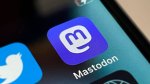 Mastodon icon on a portion of smartphone screen