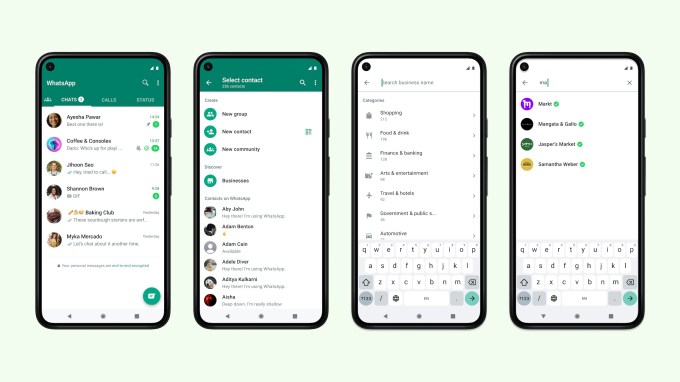 You can now search for businesses on WhatsApp