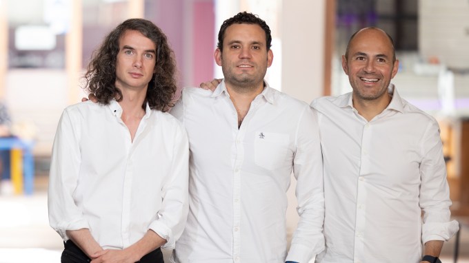Aviva co-founders, from left, Amran Frei, David Hernandez and Filiberto Castro