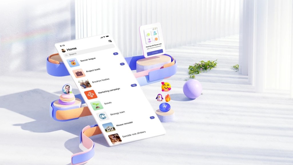 Illustration of Microsoft Teams' new ‘Communities’ feature
