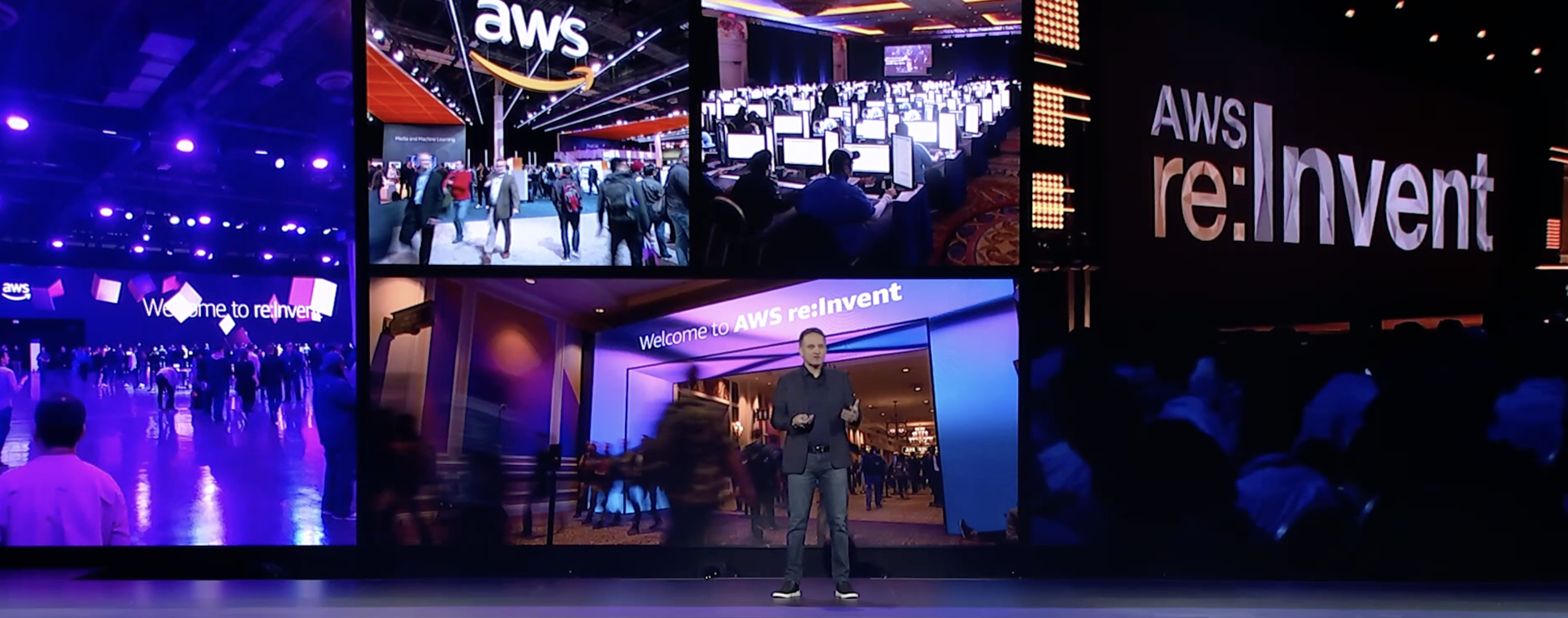 AWS re:Invent picture montage at re:Invent 2022 in Las Vegas.