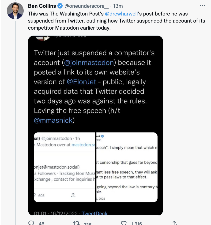 Twitter suspends journalists
