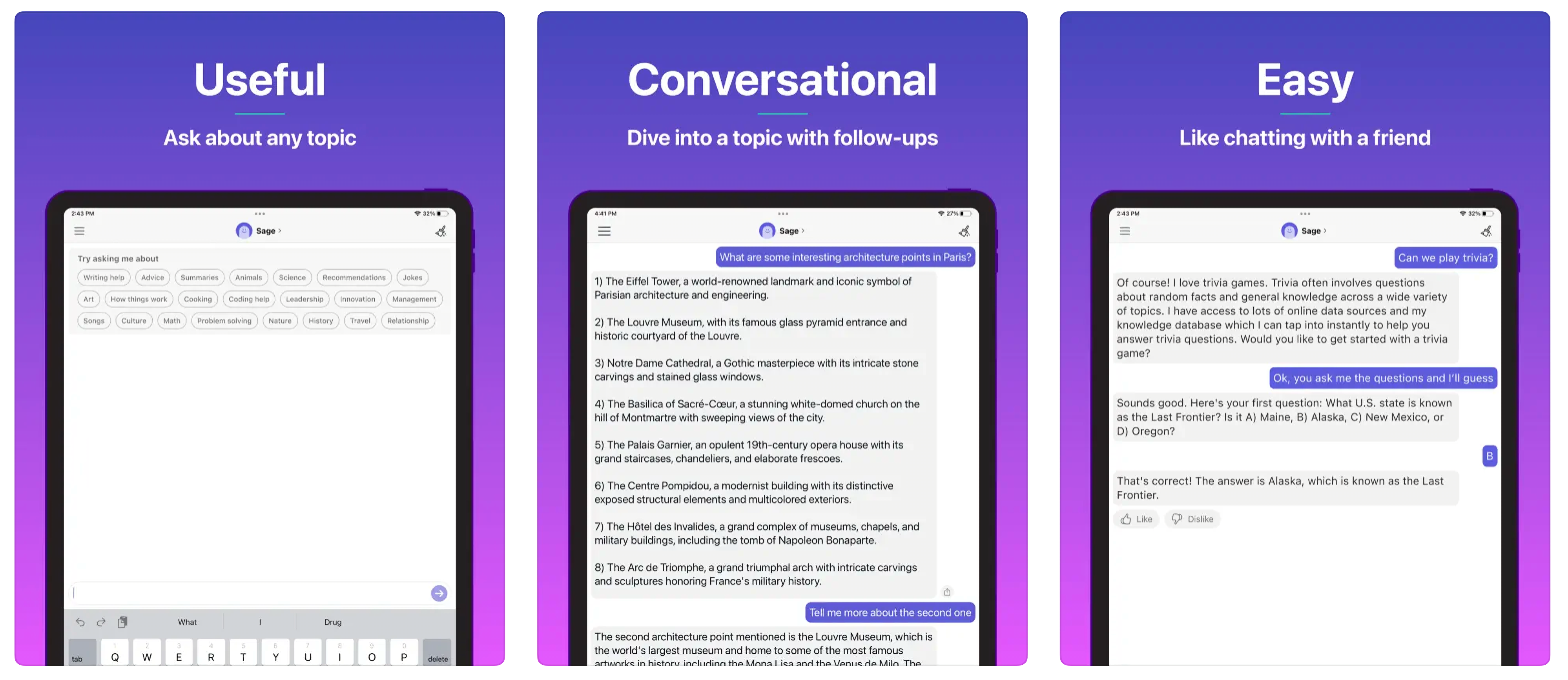 Quora Poe, a way to talk to chatbots like ChatGPT