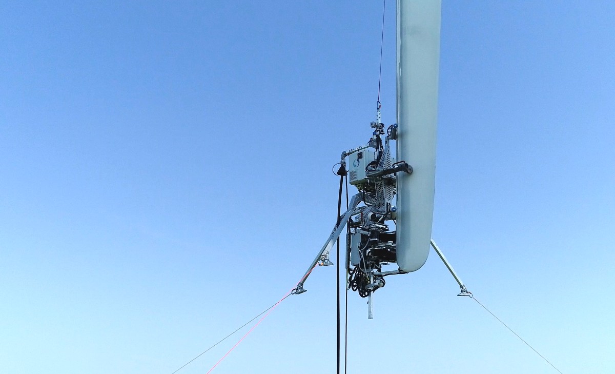Vēja turbīnu tīrīšana ar robottīkliem, 39 miljoni USD • TechCrunch