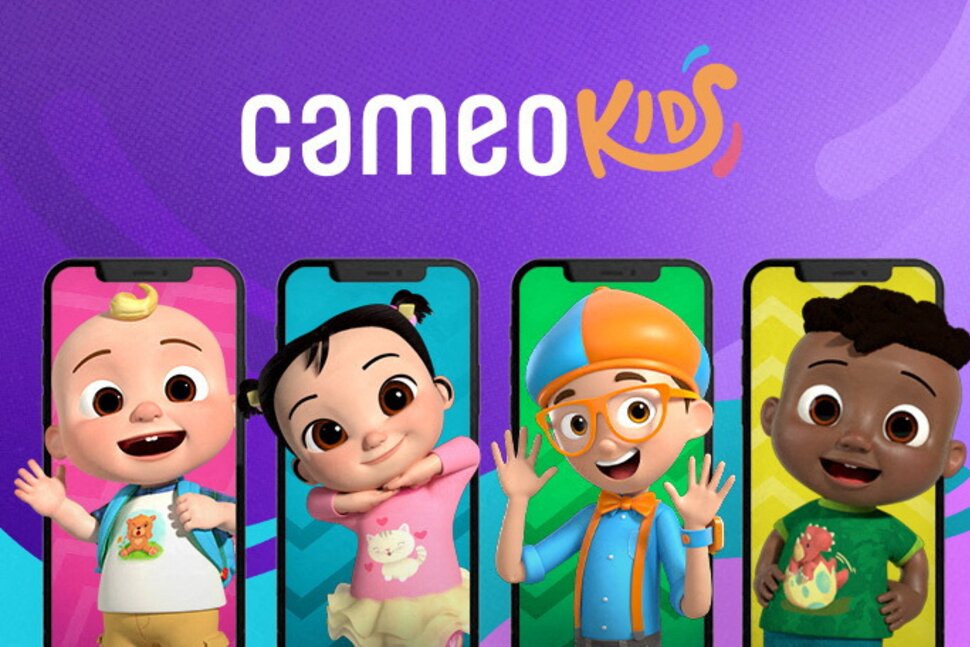 Cameo now offers kid-friendly personalized videos from CoComelon, Blippi, Thomas the Tank Engine
