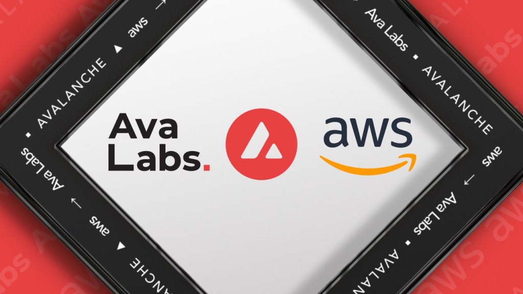 An image of Ava Labs, Avalanche and AWS logos together
