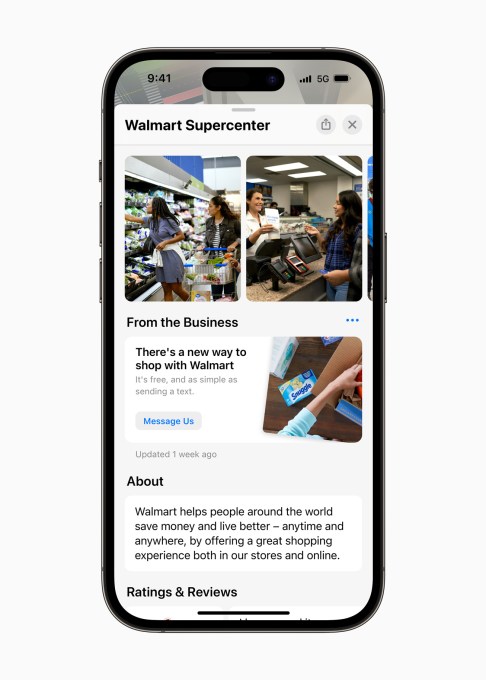 Apple Business Connect Showcase Walmart