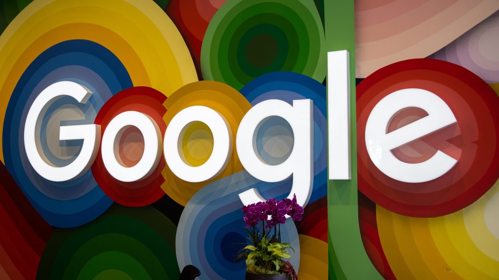 Google sign at HQ