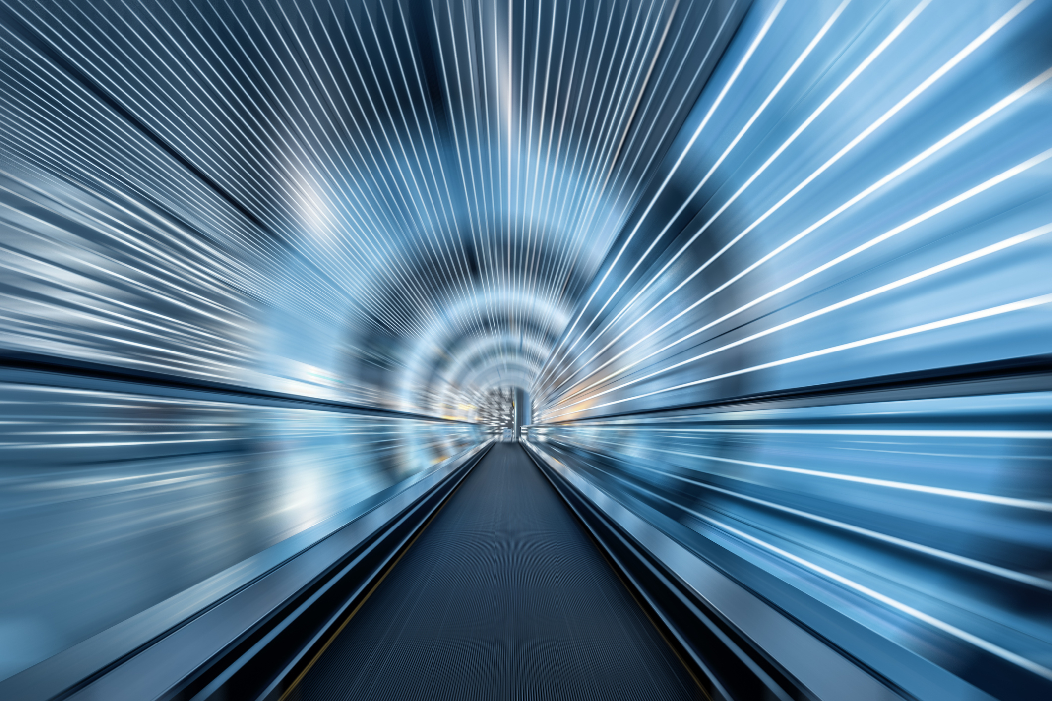 Um túnel cheio de tecnologia