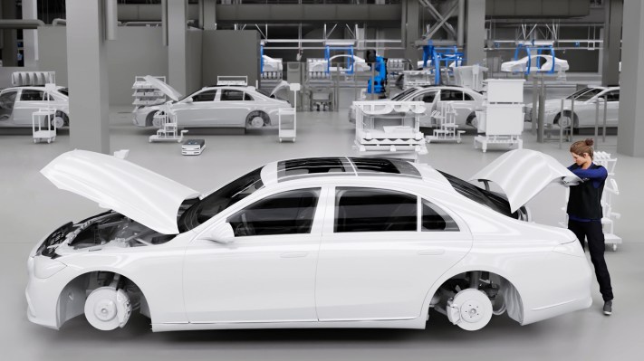 Mercedes utiliza la tecnología dual digital de Nvidia para modernizar sus fábricas • TechCrunch