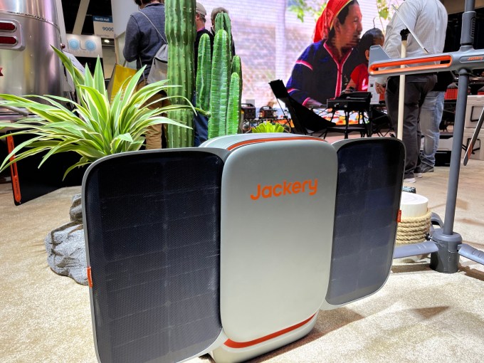 Jackery's portable solar tech at CES 2023.