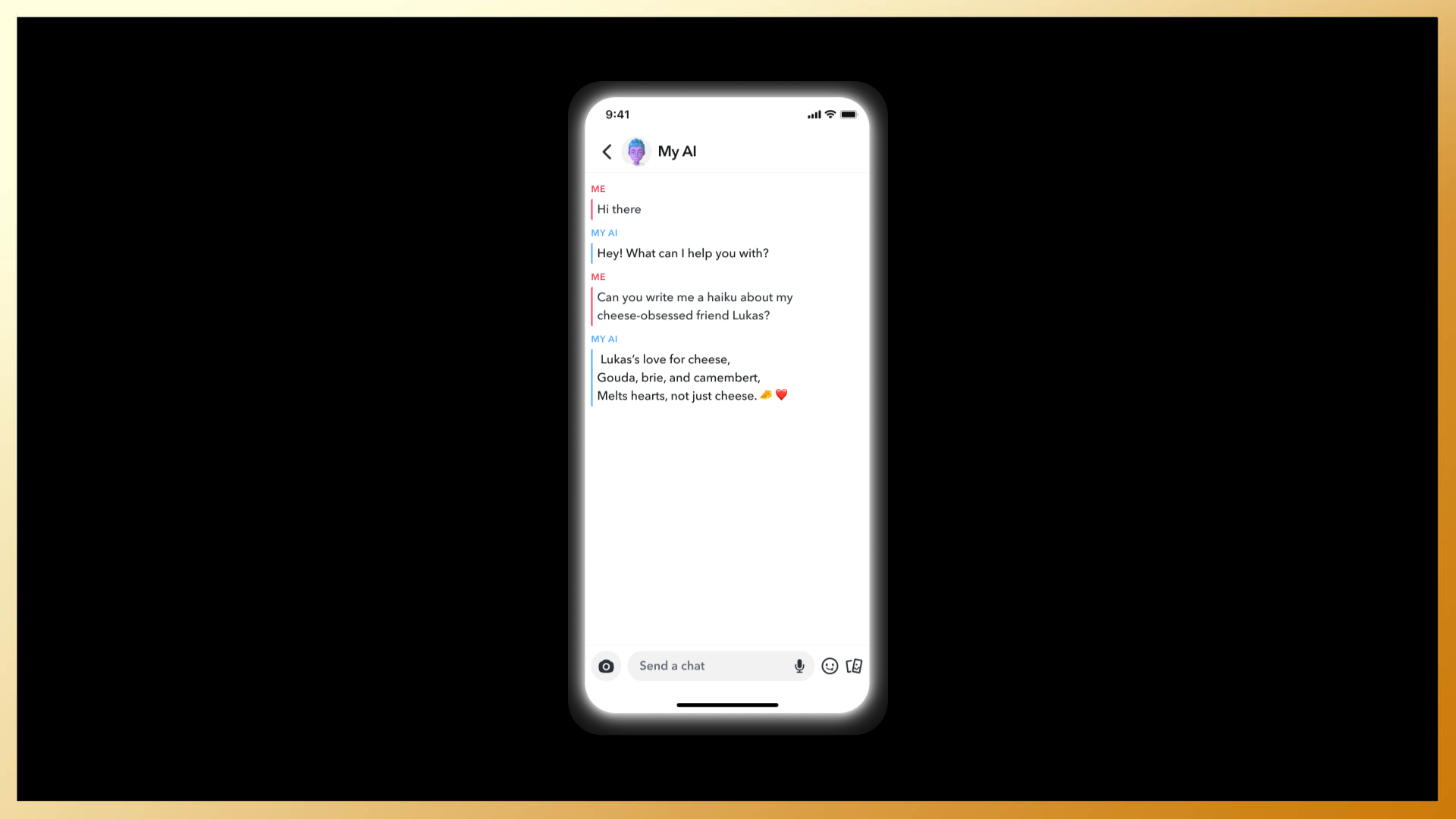 Snapchat's new AI chatbot