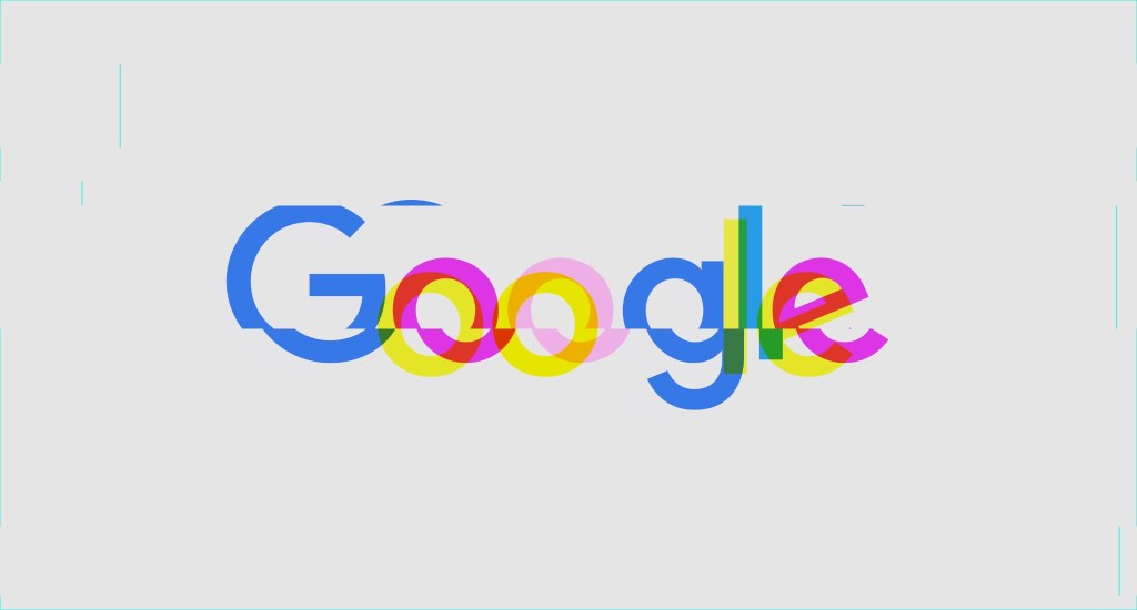 distorted google logo