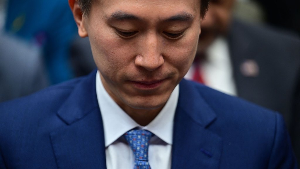 TikTok CEO Shou Zi Chew leaves as the House Energy and Commerce Committee hearing on "TikTok: How Congress Can Safeguard American Data Privacy and Protect Children from Online Harms," calls for a recess on Capitol Hill, March 23, 2023, in Washington, DC. (Photo by JIM WATSON/AFP via Getty Images)