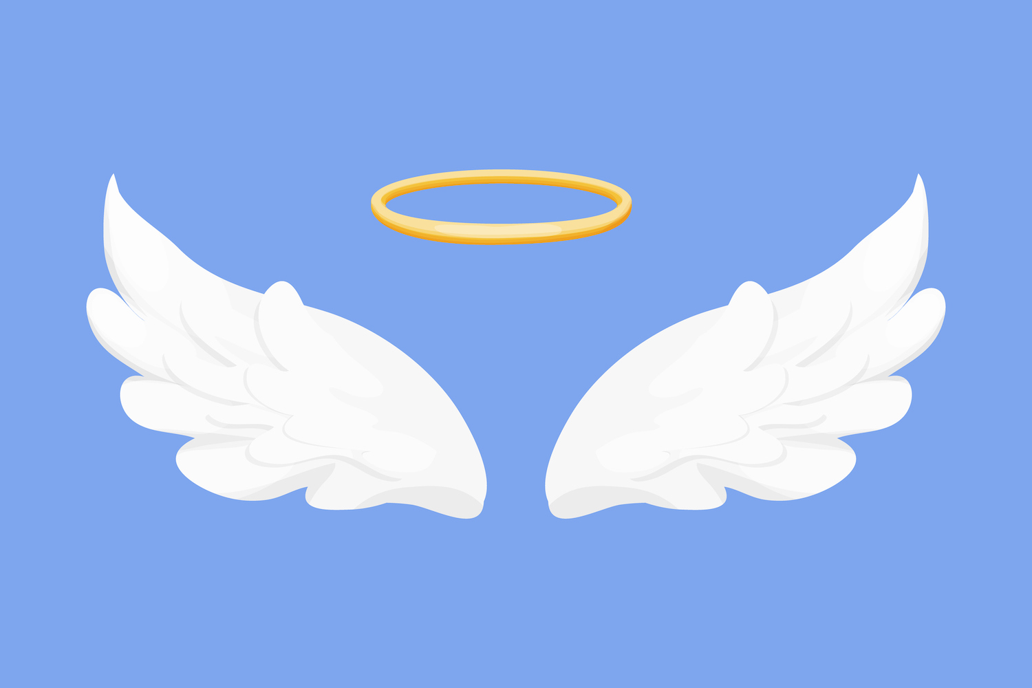 Angel wings with halo.  Just started angel investing?  Avoid these 7 mistakes.