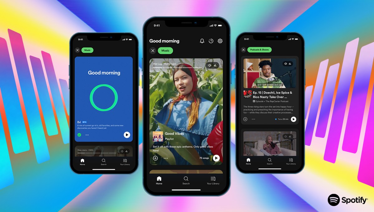 Spotify revamps its app with TikTok-style discovery feeds, Smart Shuffle playlists and more