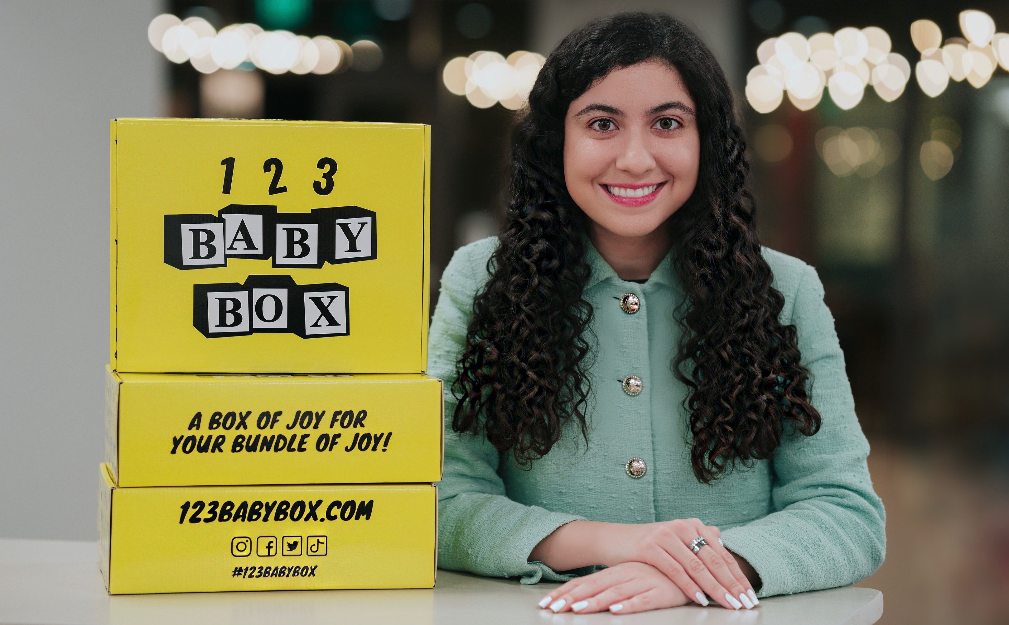 Zarina Bahadur, founder and CEO of 123 Baby Box
