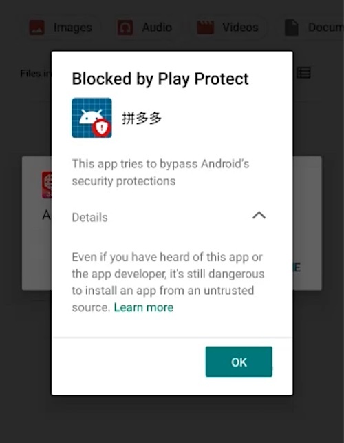 Google flags apps made by popular Chinese e-commerce giant as malware