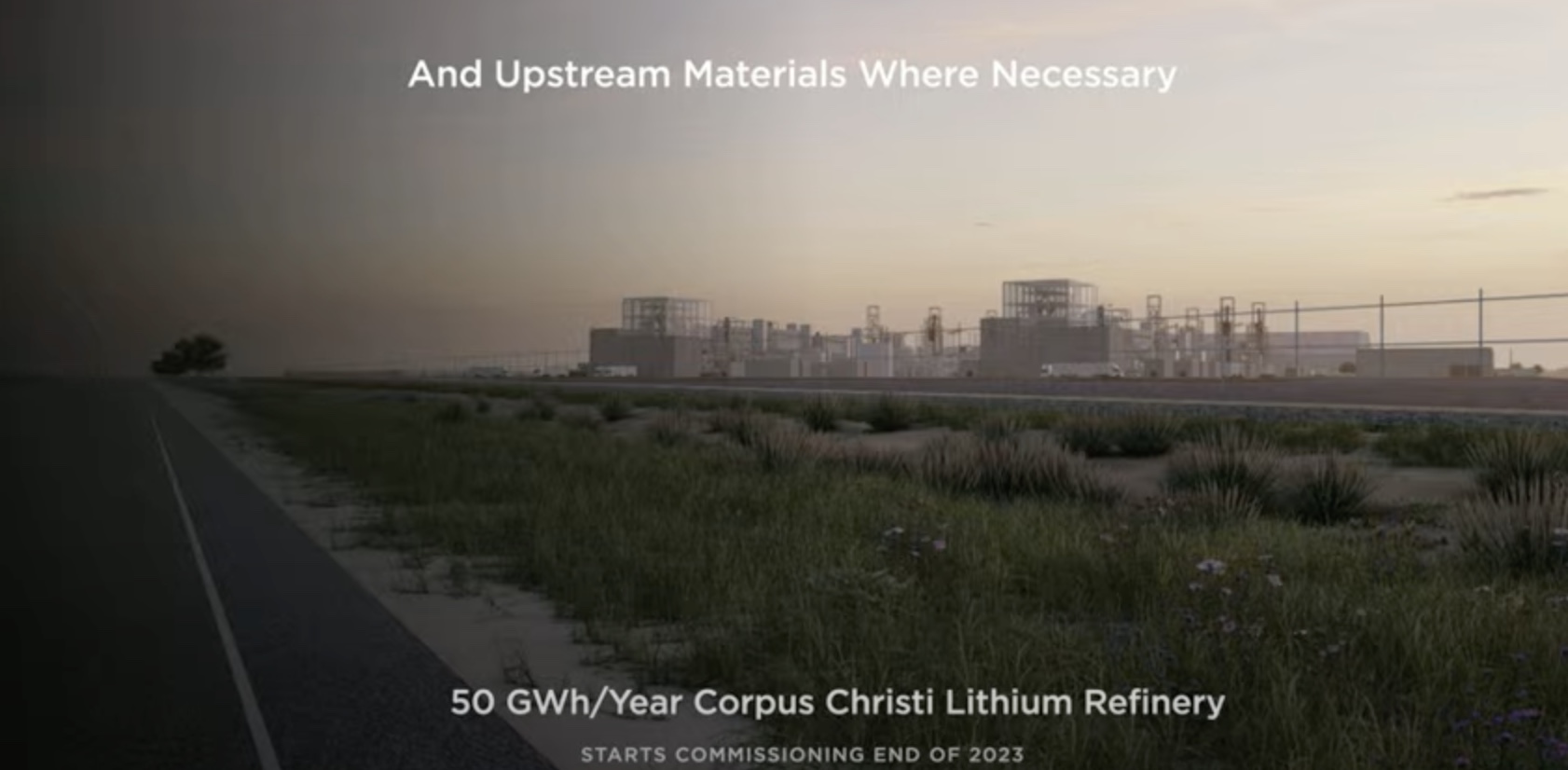 tesla lithium refinery investor day 2023
