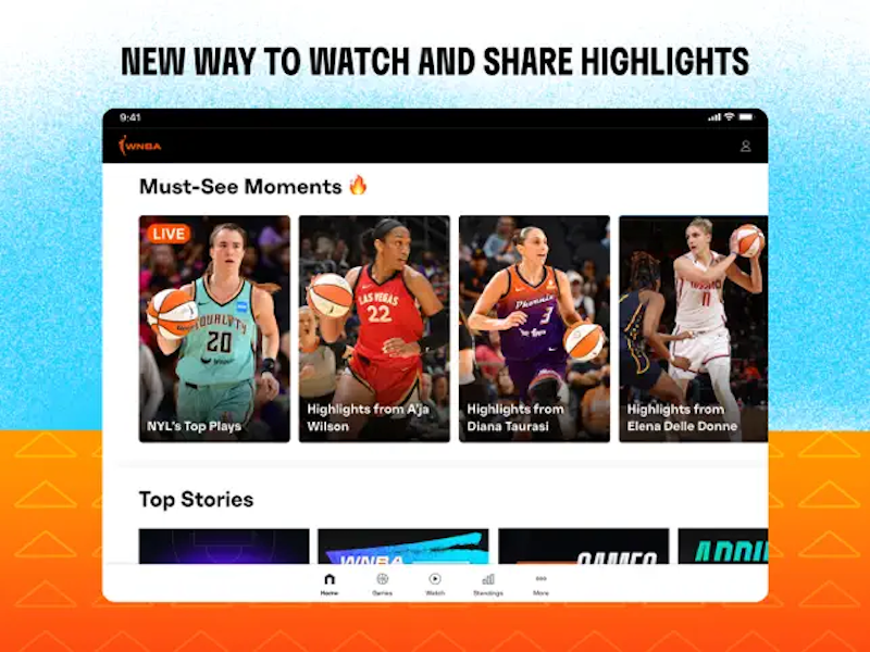 WNBA app rolls out TikTok-style video feed to attract younger fans