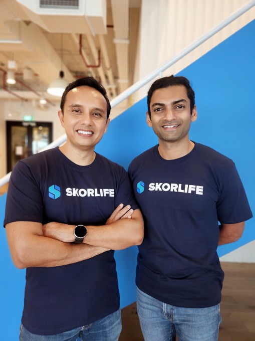 Les fondateurs de Skorlife Ongki Kurniawan et Karan Khetan