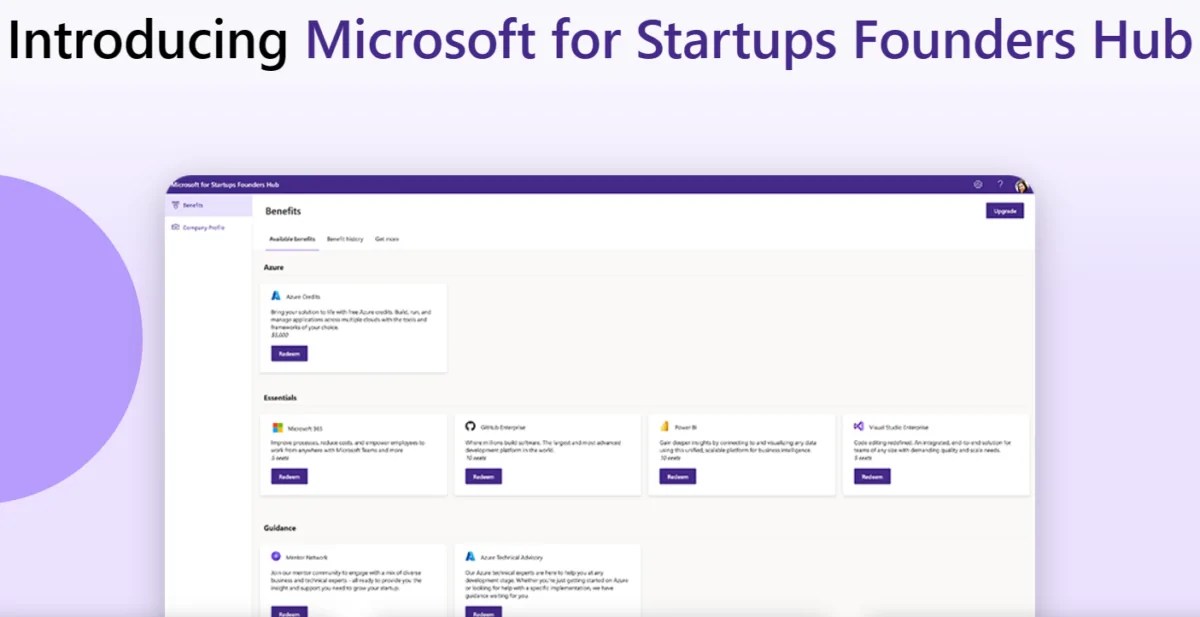Microsoft Founders Hub