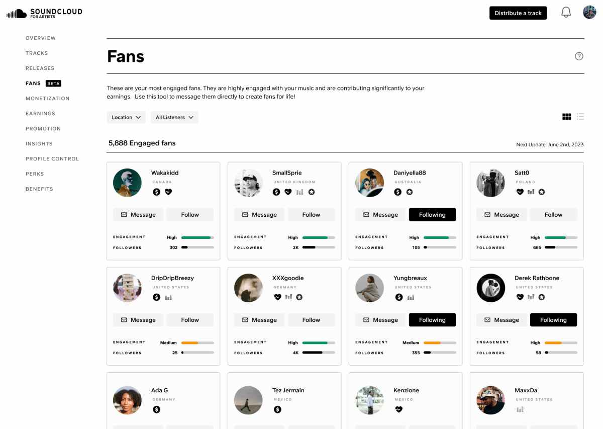 SoundCloud debuts a fan engagement tool for artists