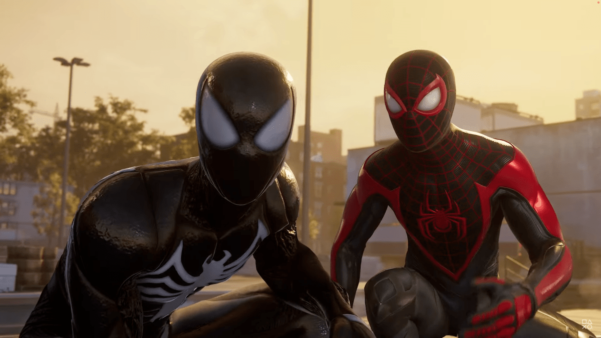 Marvel’s Spider-Man 2 features Miles with web wings and Peter in symbiote suit