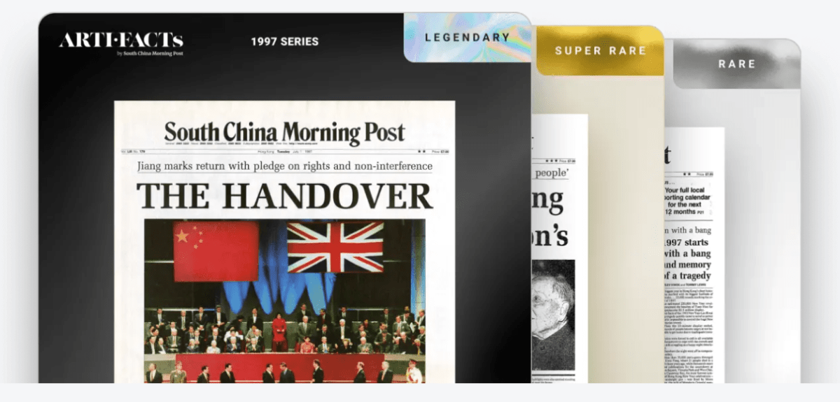 NFT spinoff from SCMP newspaper is being funded to tokenize historical artifacts