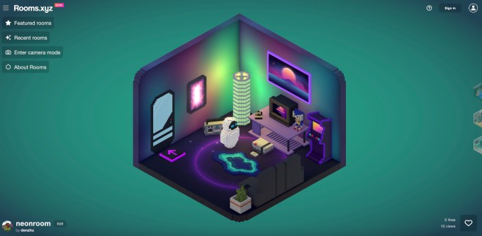 a16z-backed Rooms.xyz lets you build interactive, 3D rooms and simple games in your browser 2