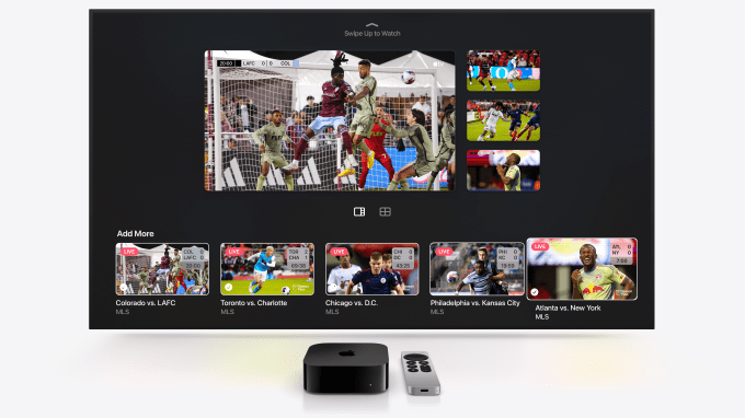 Apple TV officially launches its multiview feature for sports fans