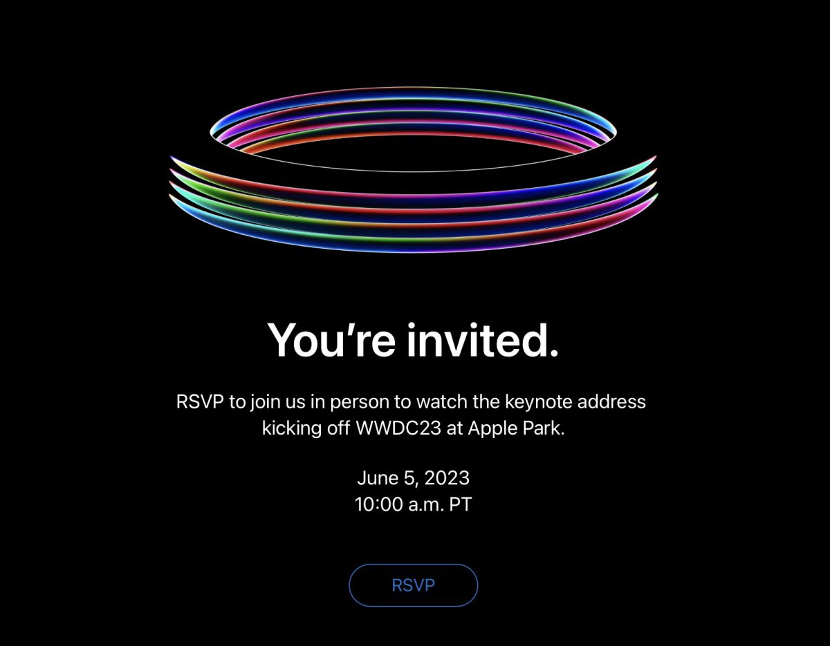 دعوت نامه اصلی اپل WWDC 2023