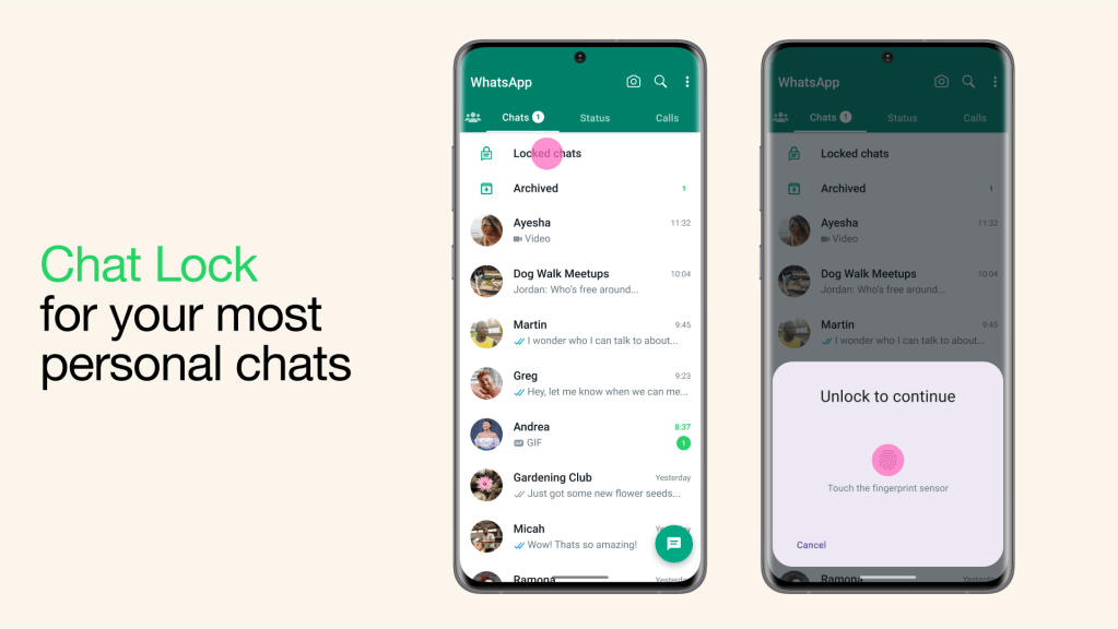 WhatsApp's new Chat Lock feature