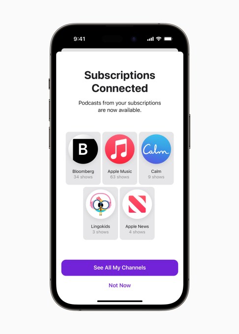 iOS 17 will connect your content subscriptions from apps to Apple Podcasts for exclusive benefits | TechCrunch