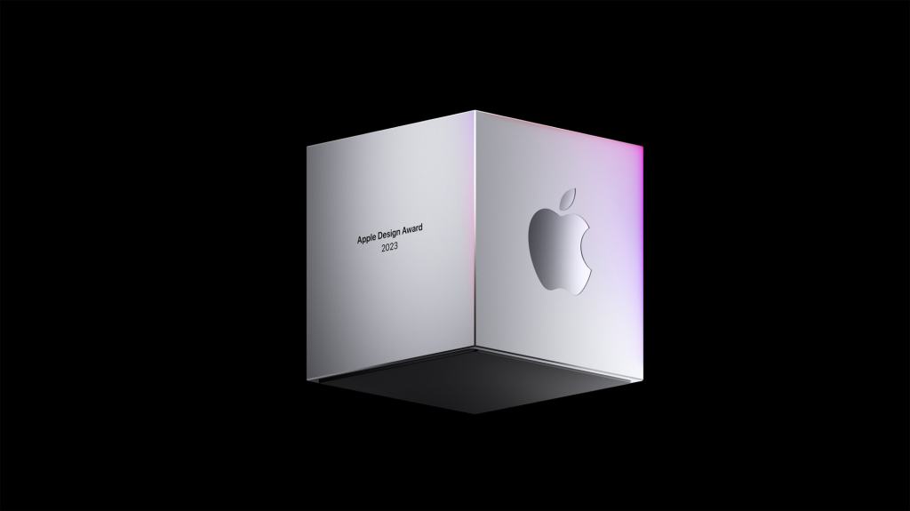 Logotipo de Apple en el escudo de los Design Awards