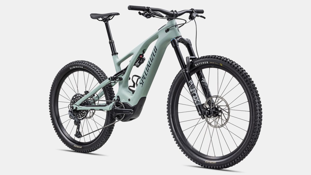 Specialized Levo Comp Carbon e-mountain bike in mint green