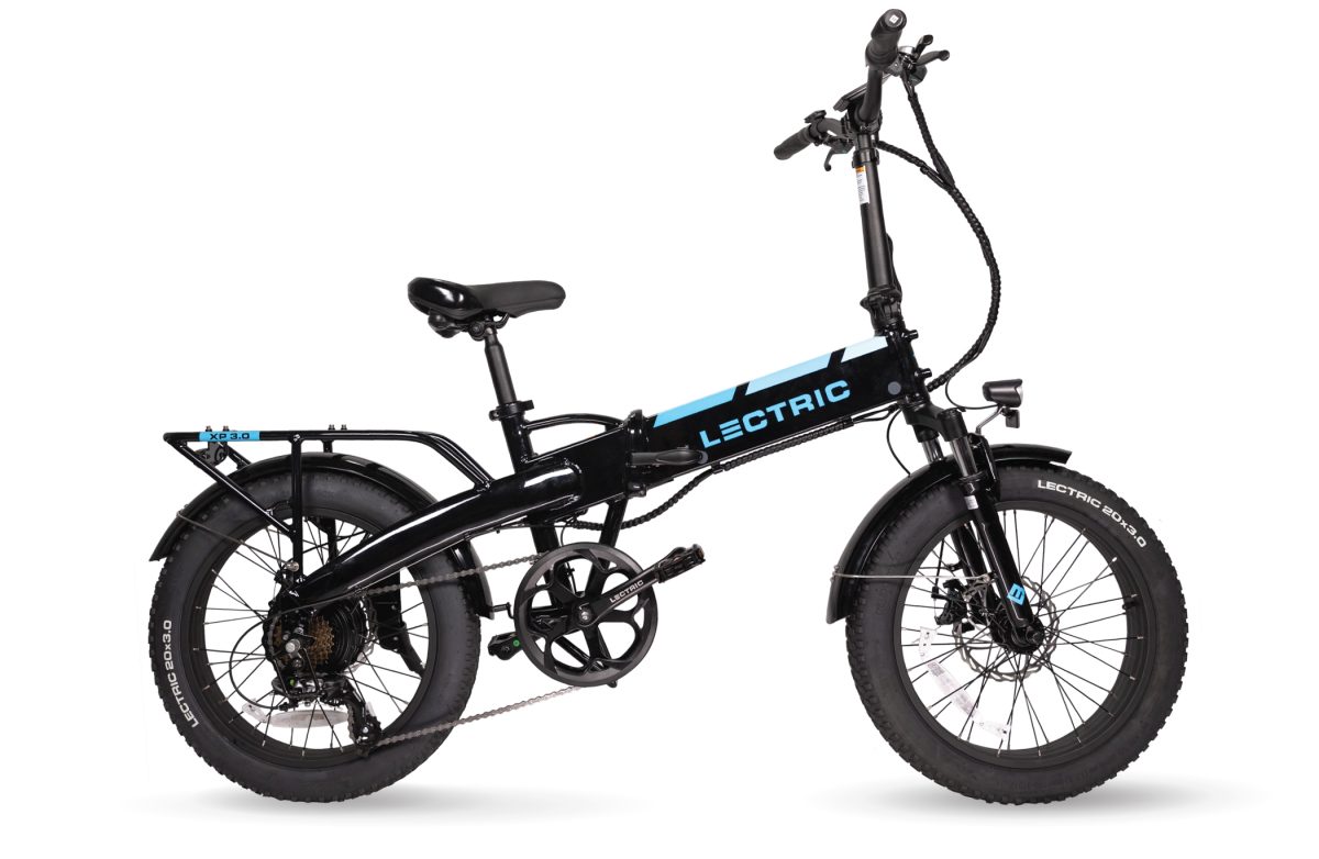 Lectric XP 3.0 electric bike in black and blue