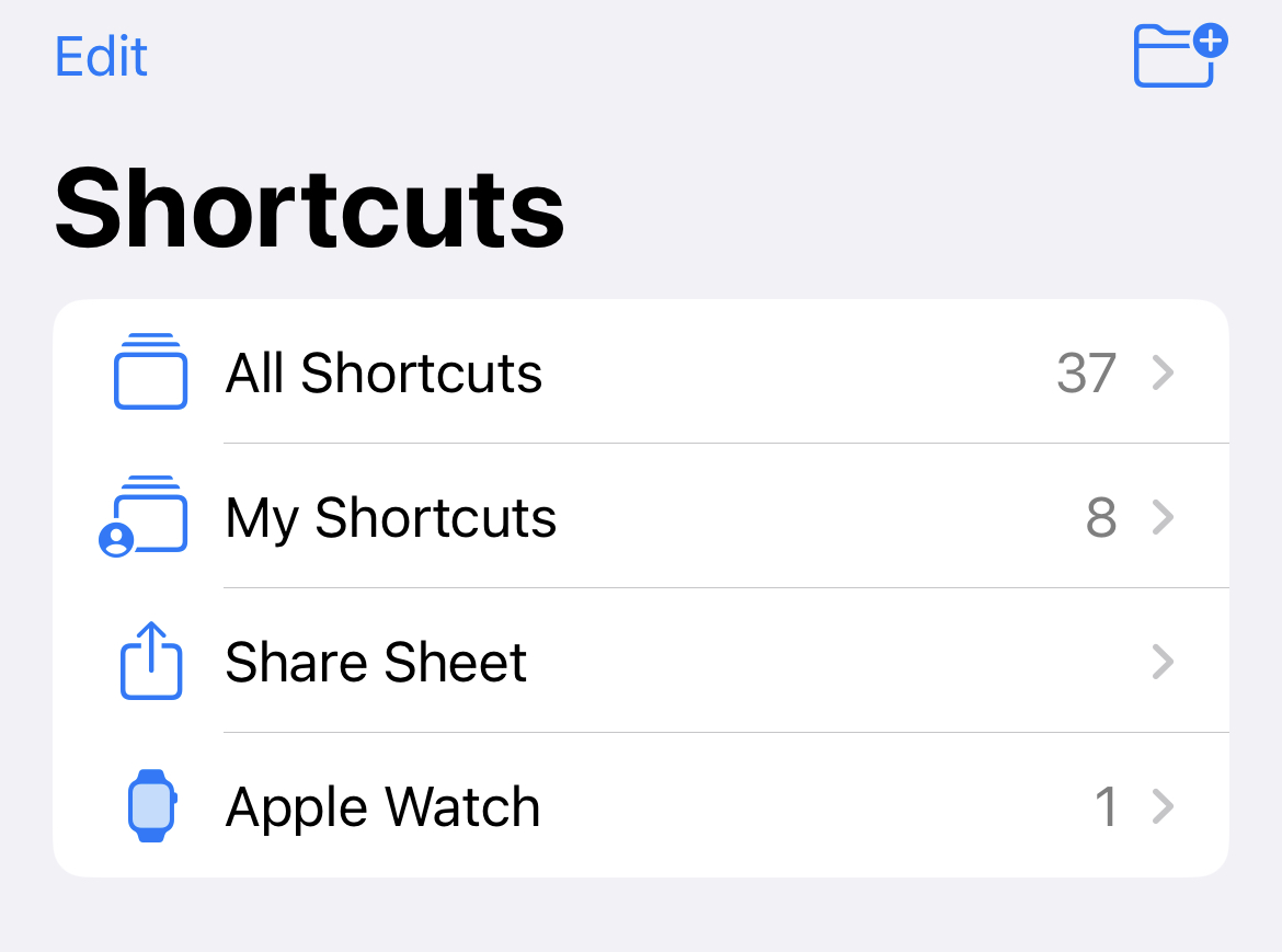 iOS Shortcuts
