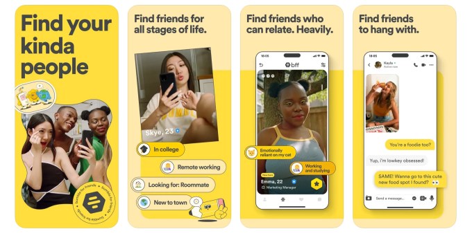 The App Store page for Bumble's new BFF app