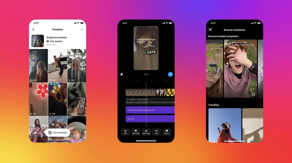 Instagram facilita la creación de Reels con las plantillas de la aplicación