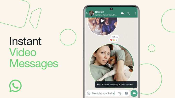 WhatsApp Instant Video Messages splash screen